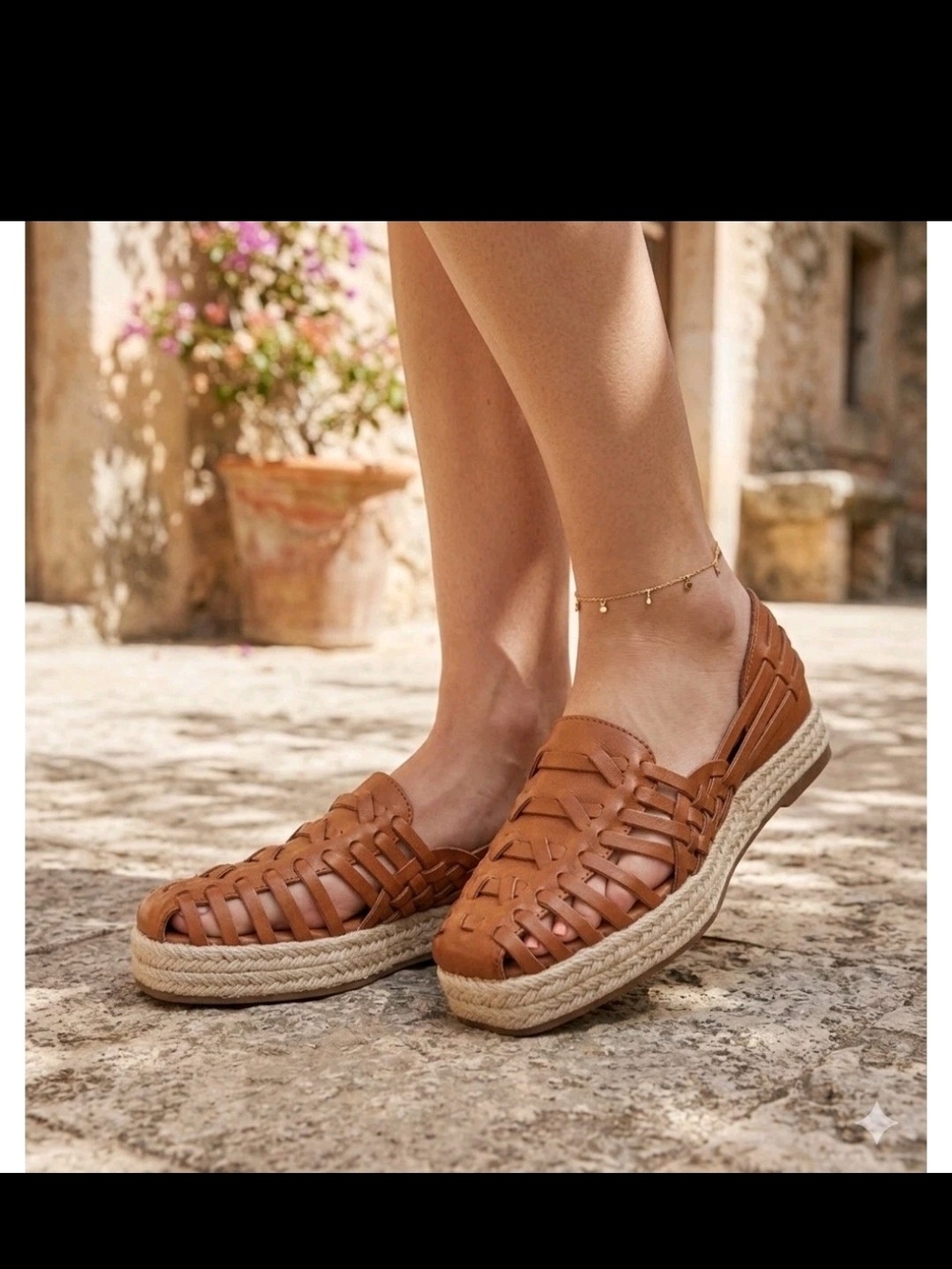 Sam & Libby Woven Espadrille Flats - Tan Brown